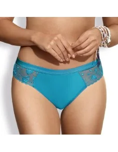 Tanga de encaje turquesa Twist