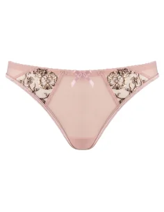 Tanga rosa con bordados dorados Summer Love V-952