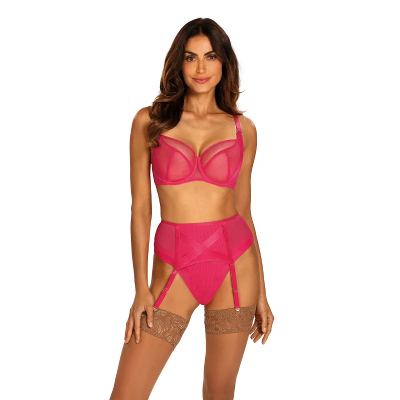 Completa tu conjunto de manera exquisita con nuestro liguero Pryma Pink Neon