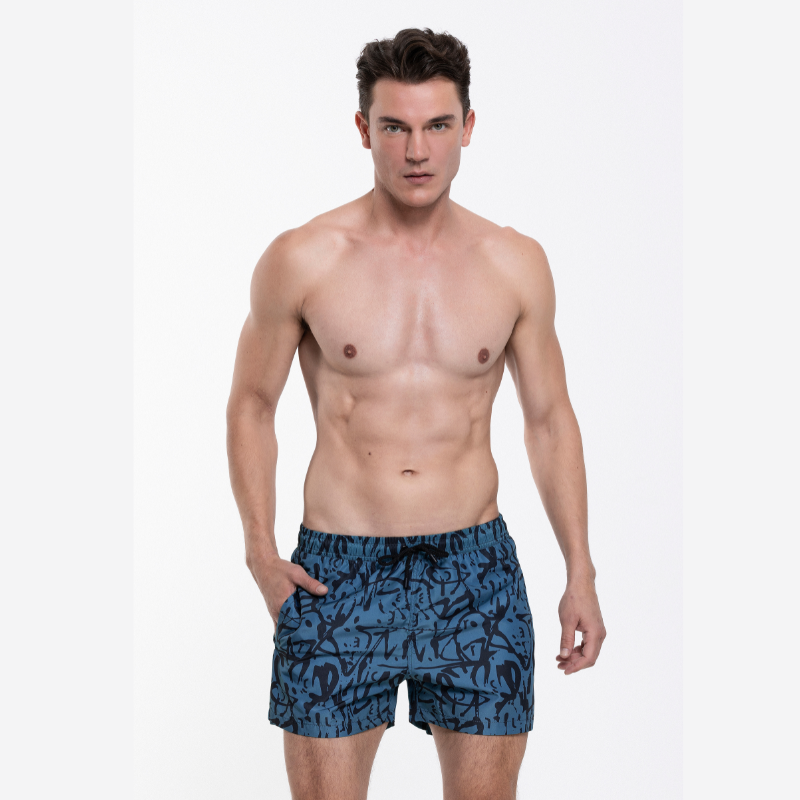 Bañador Bermuda Fit de Ungaro en un vibrante azul índigo